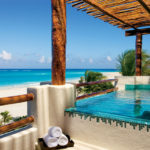 Secrets Maroma Beach Riviera Cancun: Presidential suite terrace featuring a Jacuzzi for two and shimmering Caribbean views (www.TheMexicoReport.com via AMResorts)