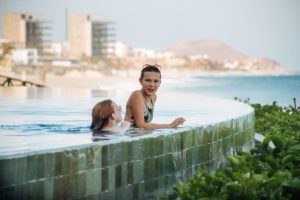 Stranger Things stars Millie Bobby Brown and Sadie Sink visit Grand Velas Los Cabos. Photo by Enrique Morales